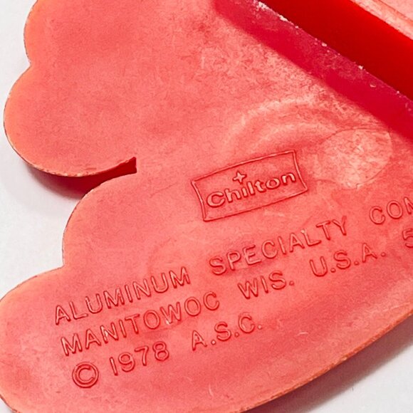 Vintage 1978 Chilton 1 Four Calling Birds Christmas Imprint Cookie Cutter Red - Picture 3 of 5